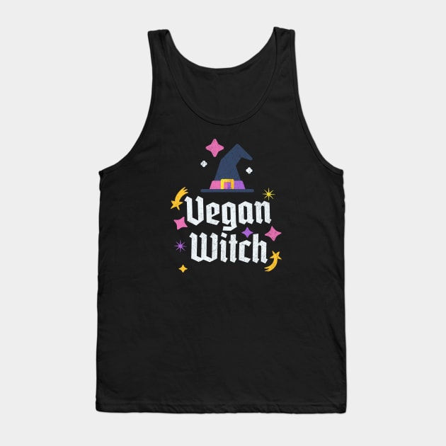 Vegan Witch, Vegan Halloween, Witchy Vegan, Funny Vegan Gifts Tank Top by KindWanderer